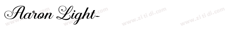 Aaron Light字体转换